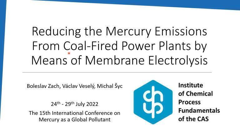 Reducing mercury emissions from coal-fired power plants by means of membrane electrolysis